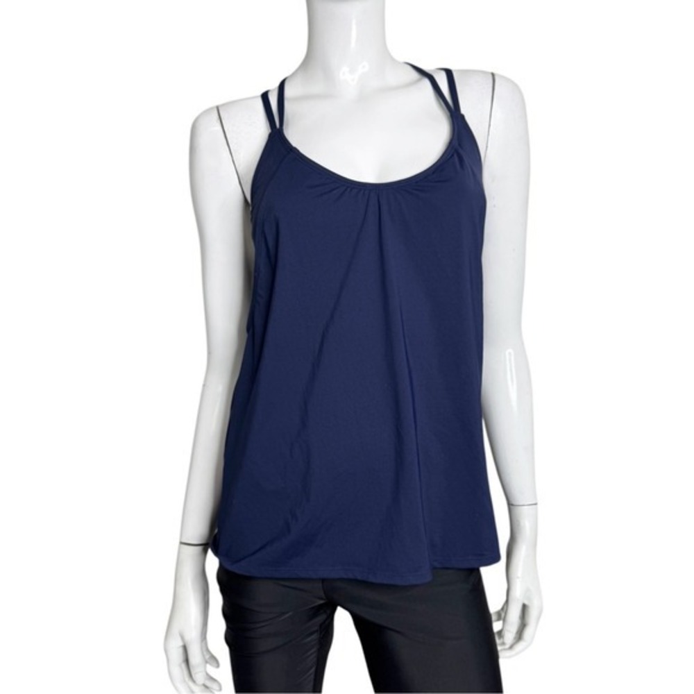 Athleta Hang Loose Navy Blue Athletic Womans Tank Top